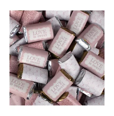 Just Candy 108 Pcs Rose Gold Candy Hershey's Chocolate Mix By  (2 Lb) In Pink