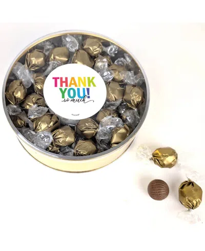 Just Candy Thank You So Much Dubai Chocolate Truffles Gift Tin, 42 Truffles In Multi