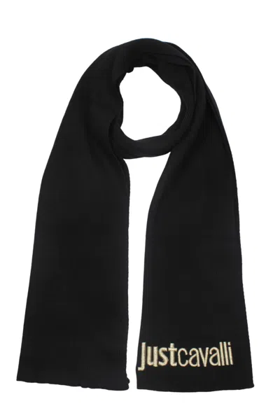 Just Cavalli - Pl9 Black/gold Scarf 75ra2h07zg239pl9