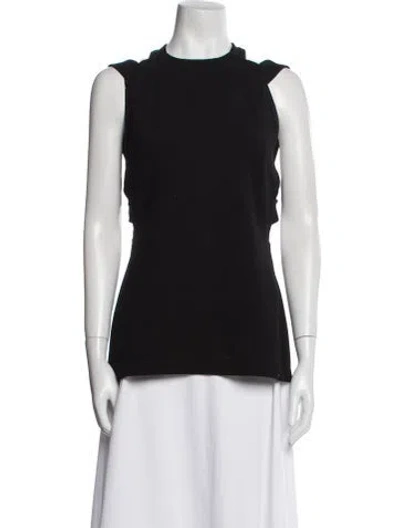 Pre-owned Just Cavalli 2000's Crew Neck Top In Black