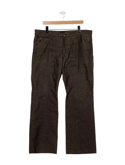 Pre-owned Just Cavalli 2005 Straight-leg Jeans In Brown