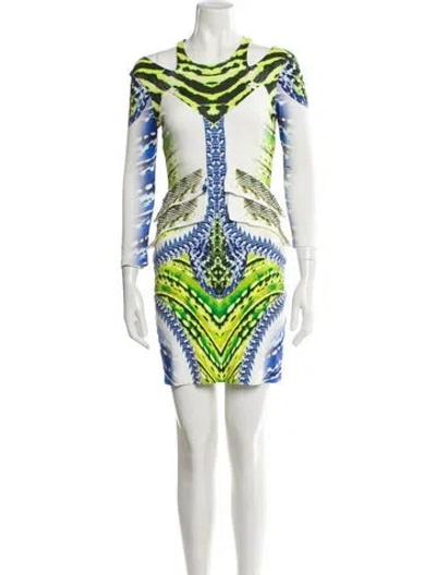 Pre-owned Just Cavalli 2013 Mini Dress In Multi