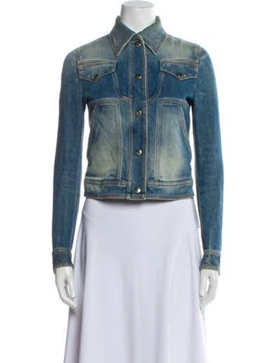 Pre-owned Just Cavalli 2016 Denim Jacket In Blue