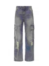 Just Cavalli 5 Pocket Pants In Blue