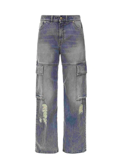 Just Cavalli 5 Pocket Pants In Blue