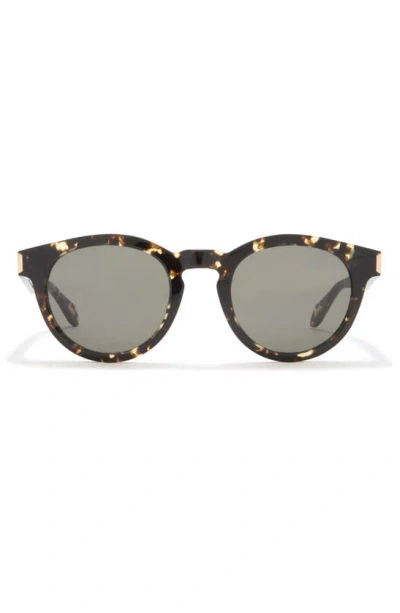 Just Cavalli 50mm Round Sunglasses In Havana Havana Green