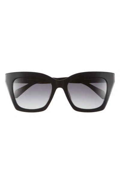 Just Cavalli 52mm Cat Eye Sunglasses In Black / Black Smoke