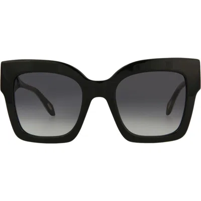 Just Cavalli Square-frame Acetate Sunglasses Woman Sunglasses Black Size 52 Acetate In Black Black Smoke