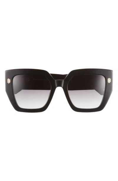 Just Cavalli 53mm Oversize Square Sunglasses In Black
