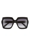 Just Cavalli 53mm Oversize Square Sunglasses In Black