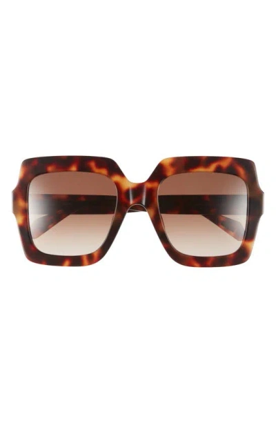 Just Cavalli 53mm Oversize Square Sunglasses In Brown