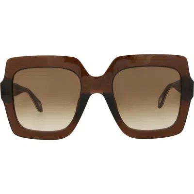 Just Cavalli 53mm Square Sunglasses In Brown Brown Brown