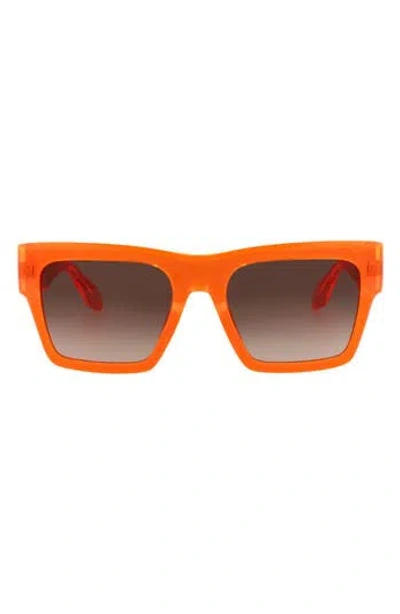 Just Cavalli 54mm Square Sunglasses In Orange Orange Brown