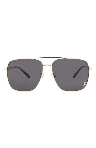 Just Cavalli Aviator-frame Metal Sunglasses In Gold