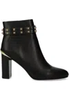 Just Cavalli 85mm Studded Heeled Boots In Black