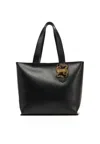 Just Cavalli Snake-appliqué Zipped Tote Bag