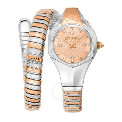 Just Cavalli Amalfi Quartz Rose Gold Dial Ladies Watch Jc1l270m0065 In Brown