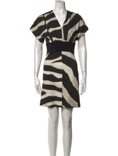 Pre-owned Just Cavalli Animal Print Mini Dress