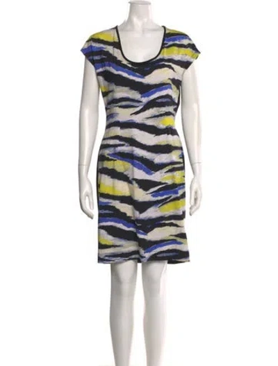 Pre-owned Just Cavalli Animal Print Mini Dress In Black