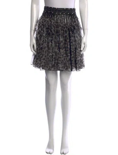 Pre-owned Just Cavalli Animal Print Mini Skirt In Neutral
