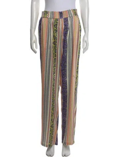 Pre-owned Just Cavalli Animal Print Wide Leg Pants In Multi