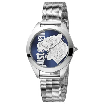 Just Cavalli Animalier Women's Watch In Silver