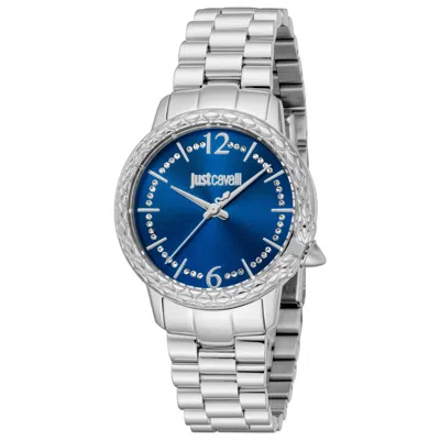 Just Cavalli Animalier Women's Watch In Blue