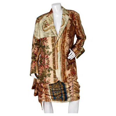 Pre-owned Just Cavalli Archive Print Single-breasted Blazer In Brown