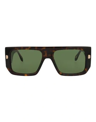 Just Cavalli Aviator-frame Acetate Sunglasses In Brown