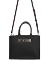 Just Cavalli Logo-lettering Faux-leather Tote Bag In Black