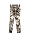 Just Cavalli Baroque Denim Trousers In Nude