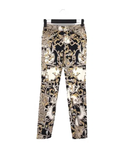 Just Cavalli Baroque Denim Trousers In Nude