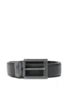 Just Cavalli Leather Belt In Black