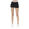 Just Cavalli Black Cotton Short In Black