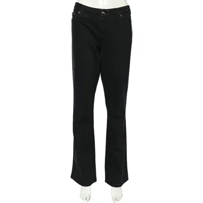 Just Cavalli Black Denim Straight Leg Jeans