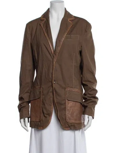 Pre-owned Just Cavalli Blazer In Brown