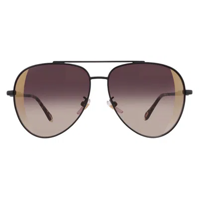 Just Cavalli Brown Gradient Mirror Gold Pilot Ladies Sunglasses Sjc029 305g 60 In Black