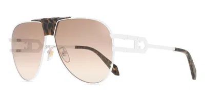 Just Cavalli Brown Gradient Pilot Unisex Sunglasses Sjc095 0280 62