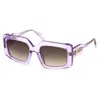Just Cavalli Brown Rectangular Ladies Sunglasses Sjc020v 06sc 54 In Purple