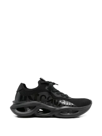 Just Cavalli Bubble-sole Sneakers In Black