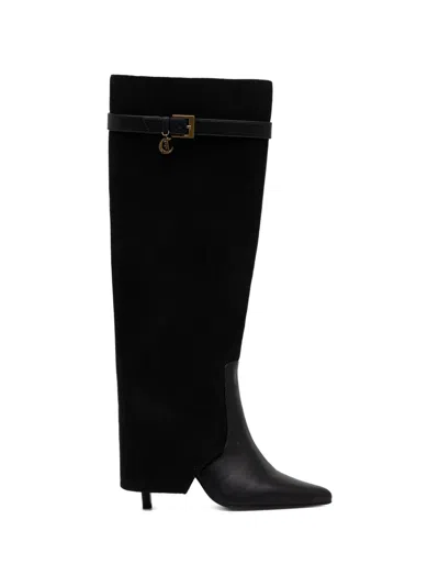 Just Cavalli Buckle-strap Boots In Black