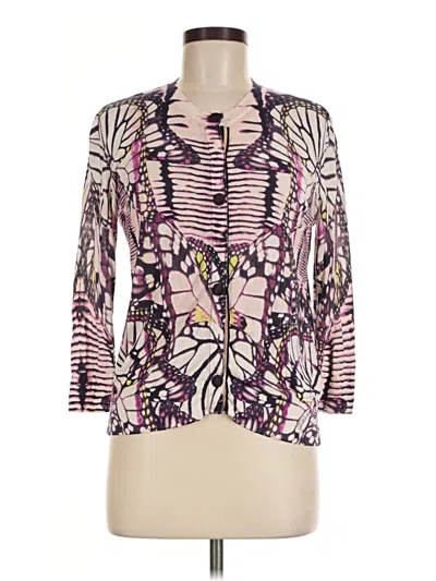 Pre-owned Just Cavalli Cardigan Sweater In Purple
