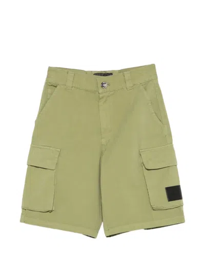 Just Cavalli Kids' Cargo Pocket Shorts In Green
