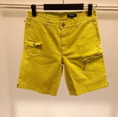 Just Cavalli Casual Denim Shorts In Green