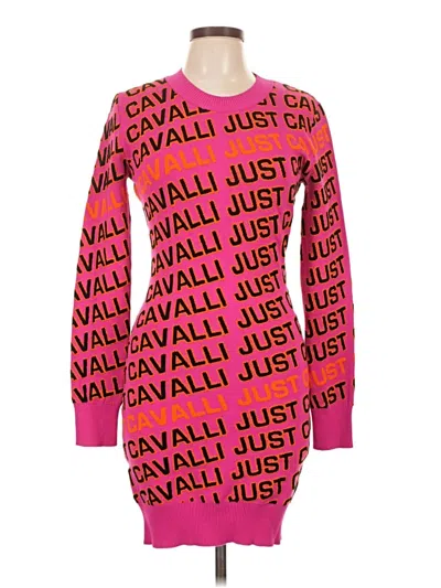 Pre-owned Just Cavalli Casual Dress In Pink