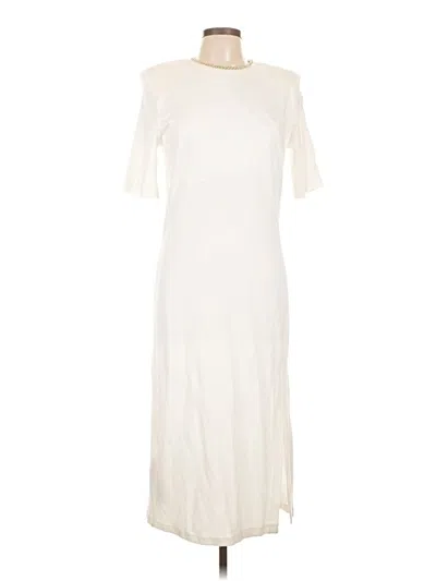 Pre-owned Just Cavalli Casual Dress In White