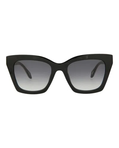 Just Cavalli Cat Eye-frame Acetate Sunglasses In Black