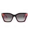 Just Cavalli Cat Eye-frame Acetate Sunglasses In Multi