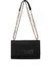Just Cavalli Chain-strap Crossbody Bag In Black