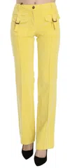 Just Cavalli Corduroy Mid Waist Straight Trousers Pants